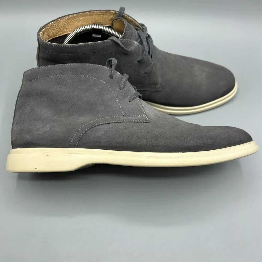 Nordstrom 1901 Leather Chukka Lace up Boot Gray Mens Size 11